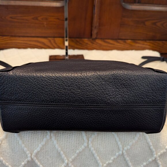 Coach Leather Handbag Casey Satchel C6229 Navy - Picture 7 of 14